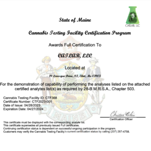 ISO certification in cannabis testing